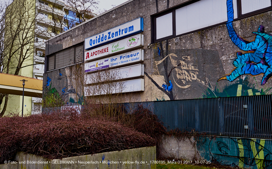 01.03.2017 - die Abrissbaustelle Quiddezentrum in Neuperlach